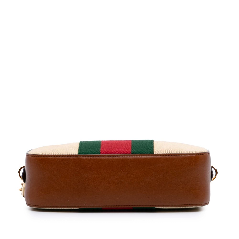 Pre-Loved Gucci Canvas Web Camera Bag - Picture 3 of 10